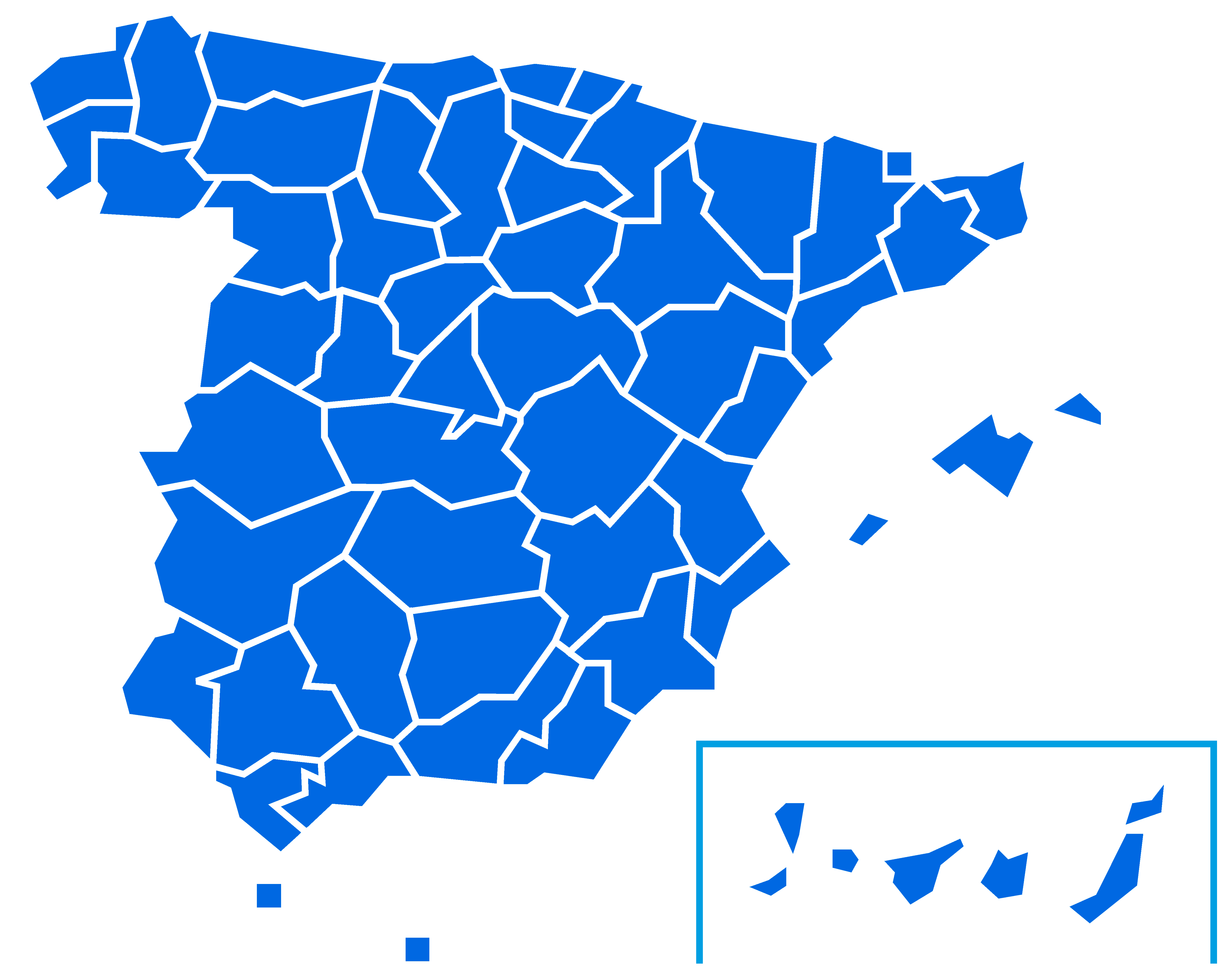 Mapa provincias Iluminacion